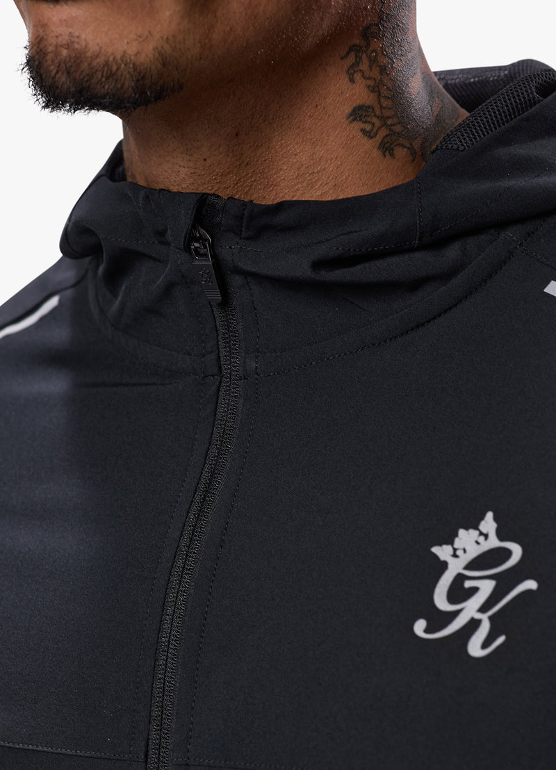 Gym King Flex Woven Tracksuit Top - Black