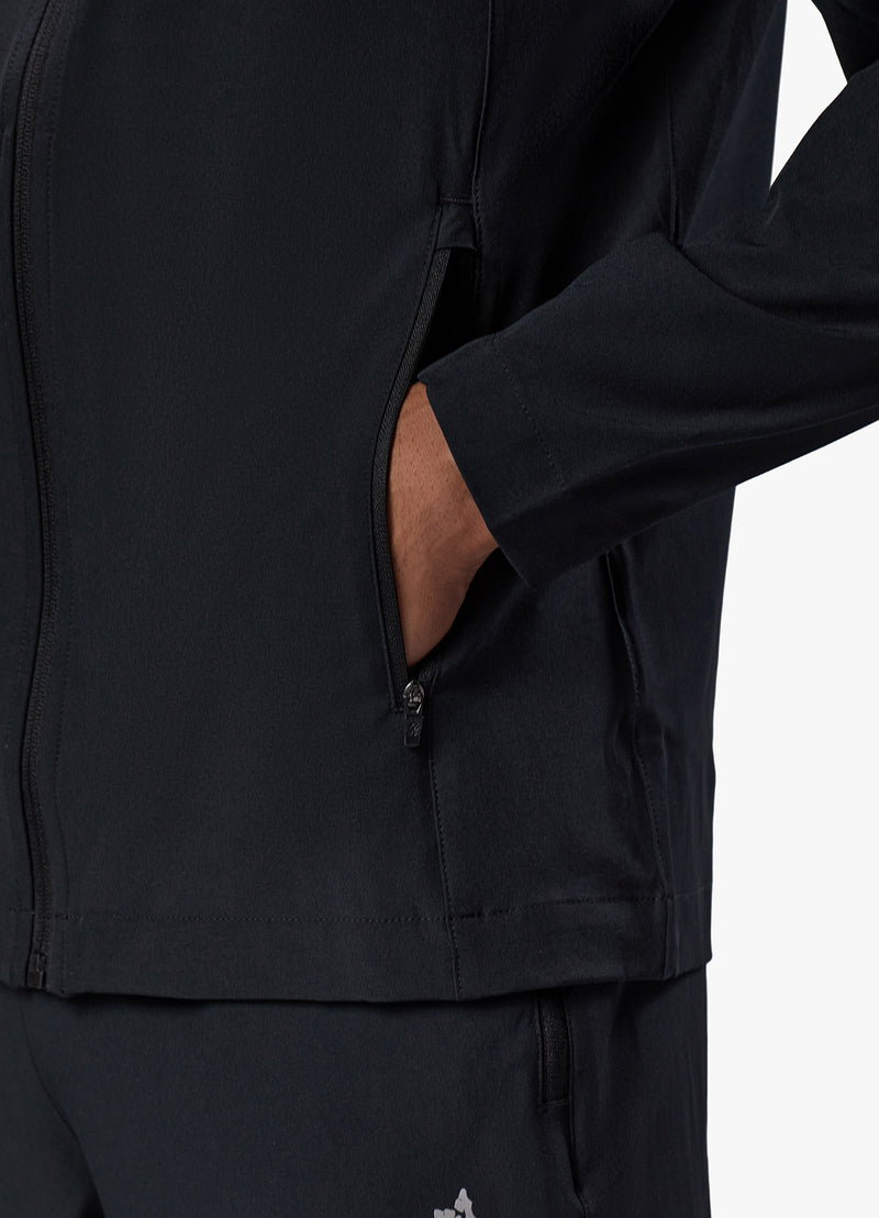 Gym King Flex Woven Tracksuit Top - Black