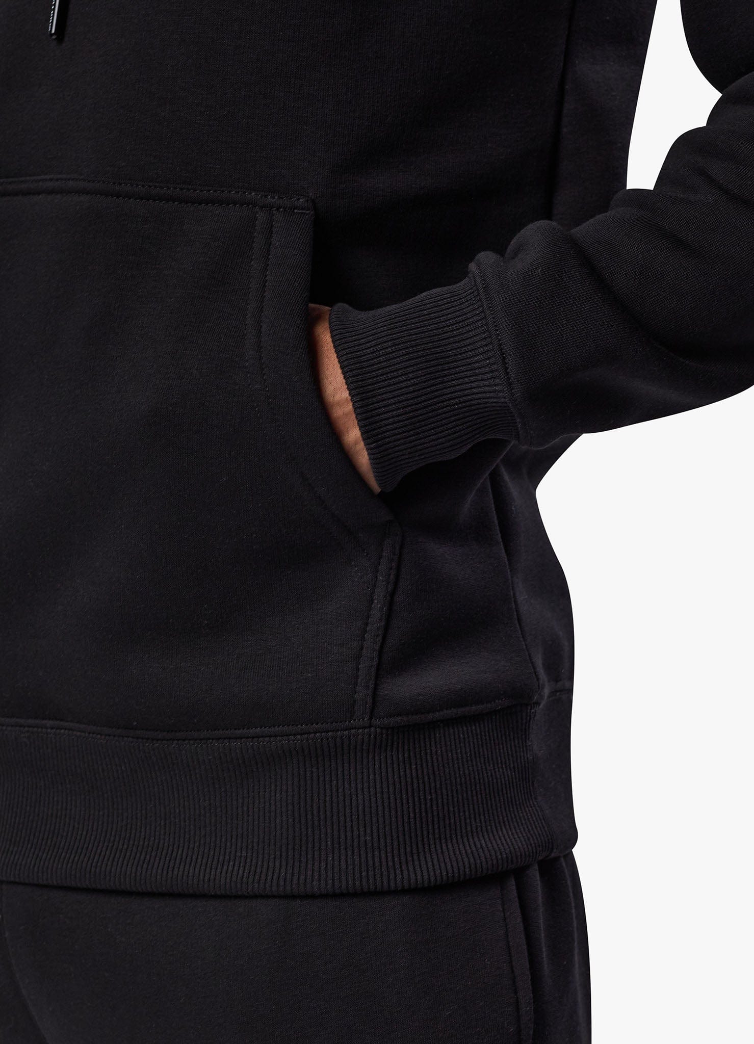 Gym King Fundamental Linear Hood Tracksuit - Black