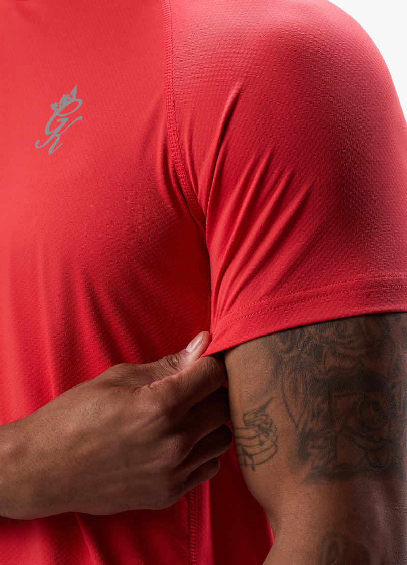 Gym King Energy Tee - Hot Red