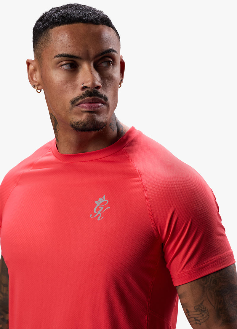 Gym King Energy Tee - Hot Red