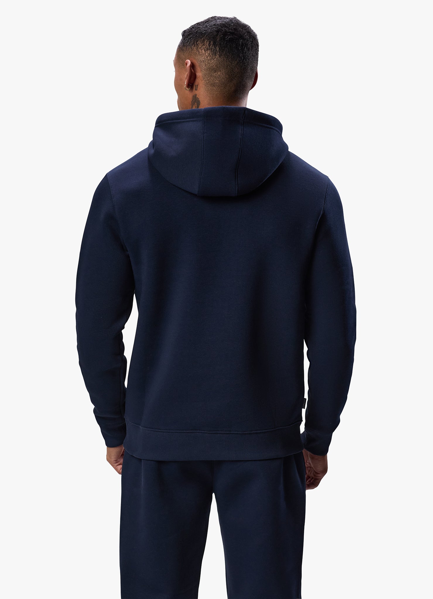 Gym King Fundamental Linear Hood Tracksuit - Navy