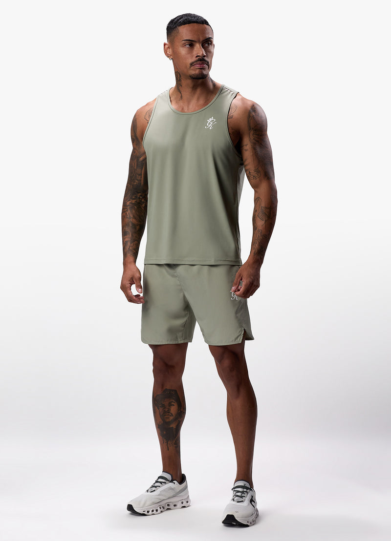 Gym King Flex Vest - Soft Khaki