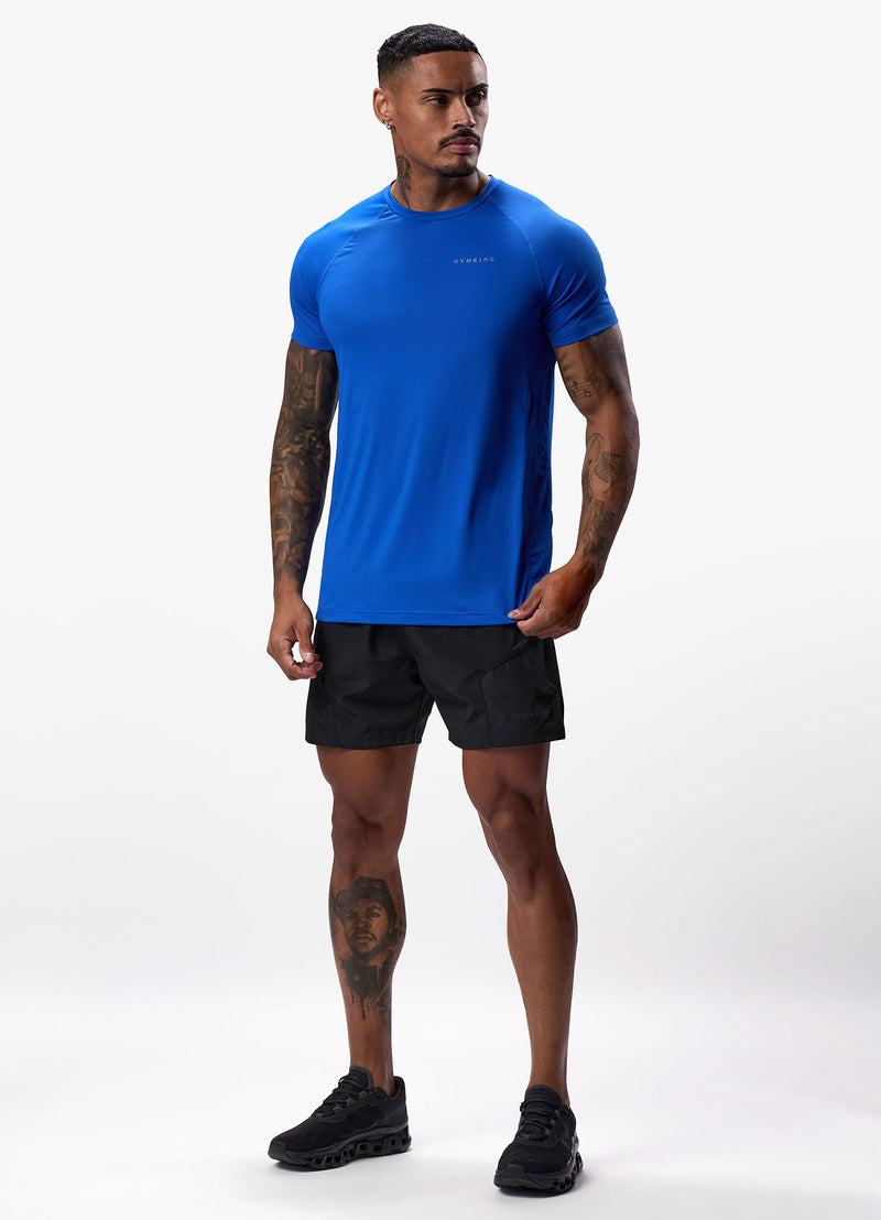 Gym King Energy Linear Tee - Royal Blue