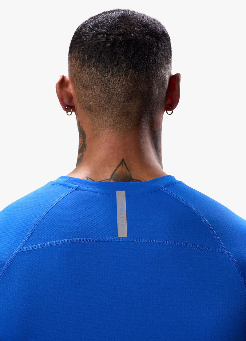 Gym King Energy Linear Tee - Royal Blue