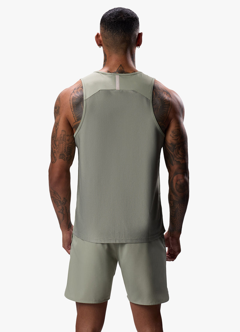 Gym King Flex Vest - Soft Khaki