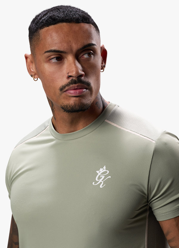 Gym King Flex Tee - Soft Khaki