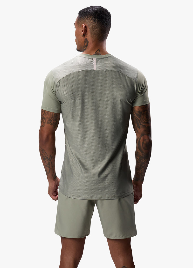 Gym King Flex Tee - Soft Khaki