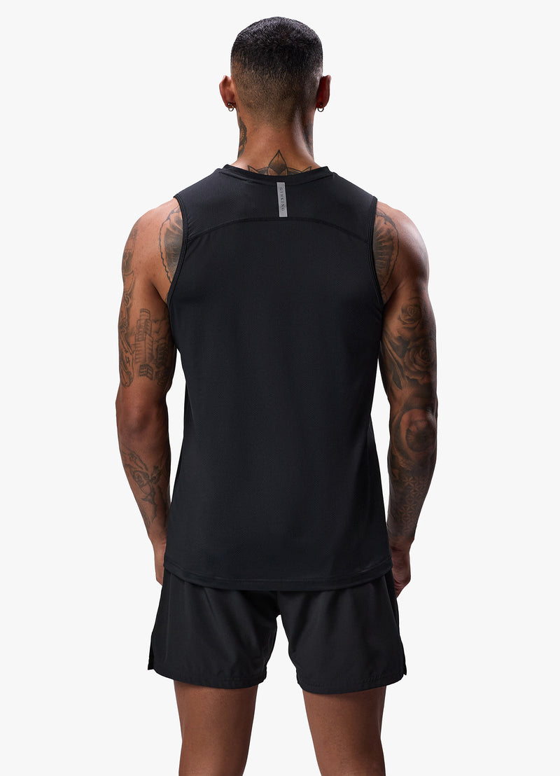 Gym King Energy Linear Vest - Black