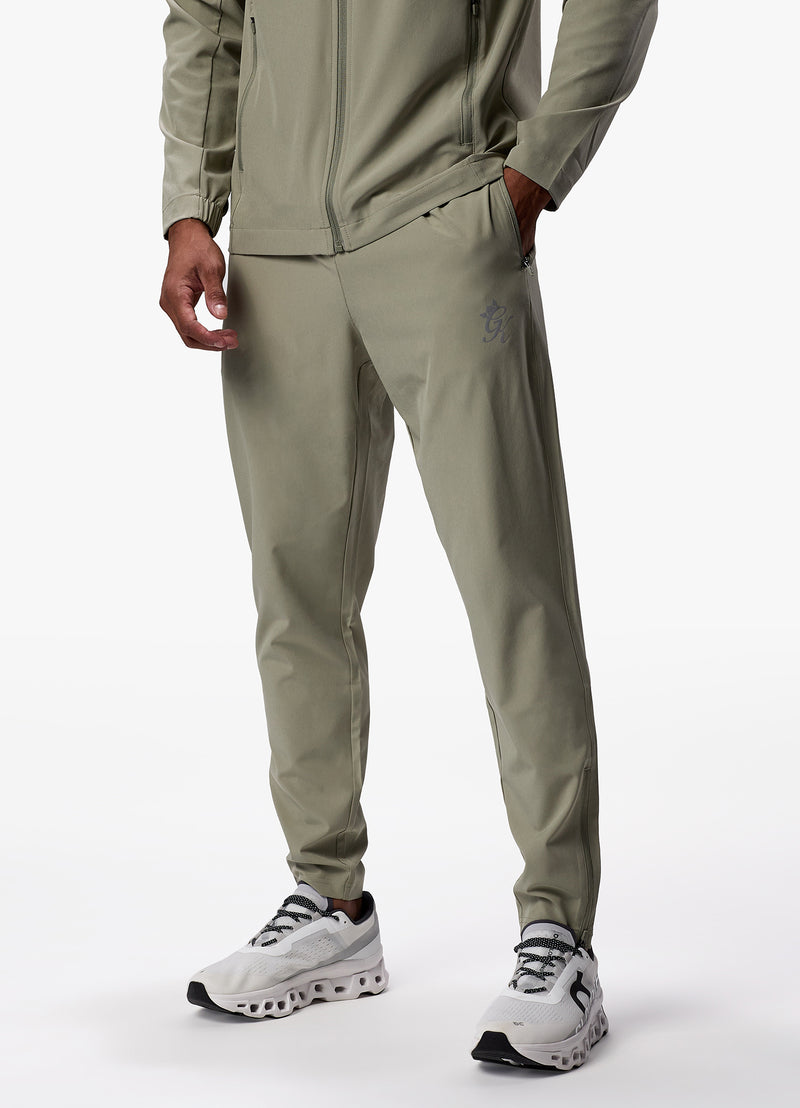 Gym King Flex Woven Tracksuit Bottom - Soft Khaki