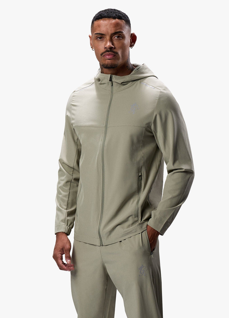 Woven Tracksuit Khaki Green Gym King Tracksuit Gym King Flex Woven