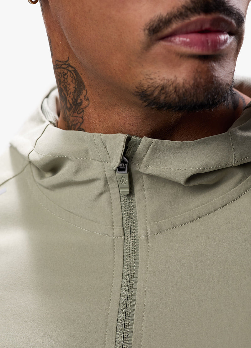 Gym King Flex Woven Tracksuit Top - Soft Khaki