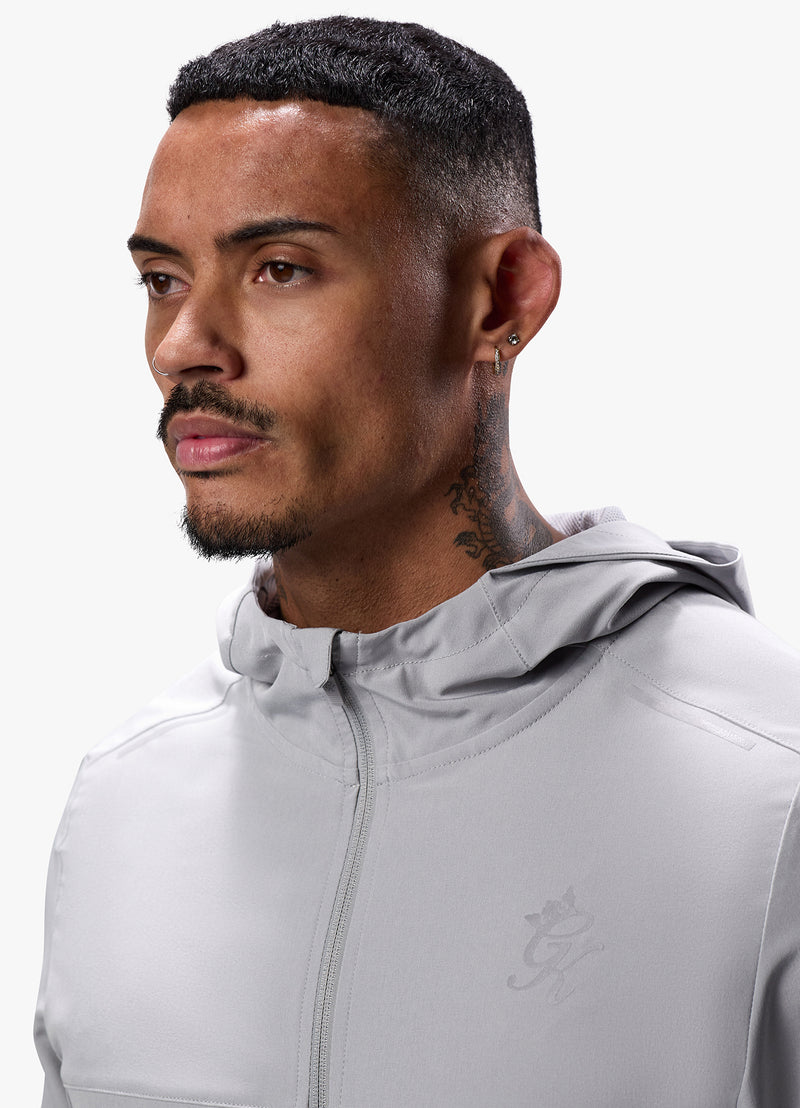 Gym King Flex Woven Tracksuit Top - Urban Grey