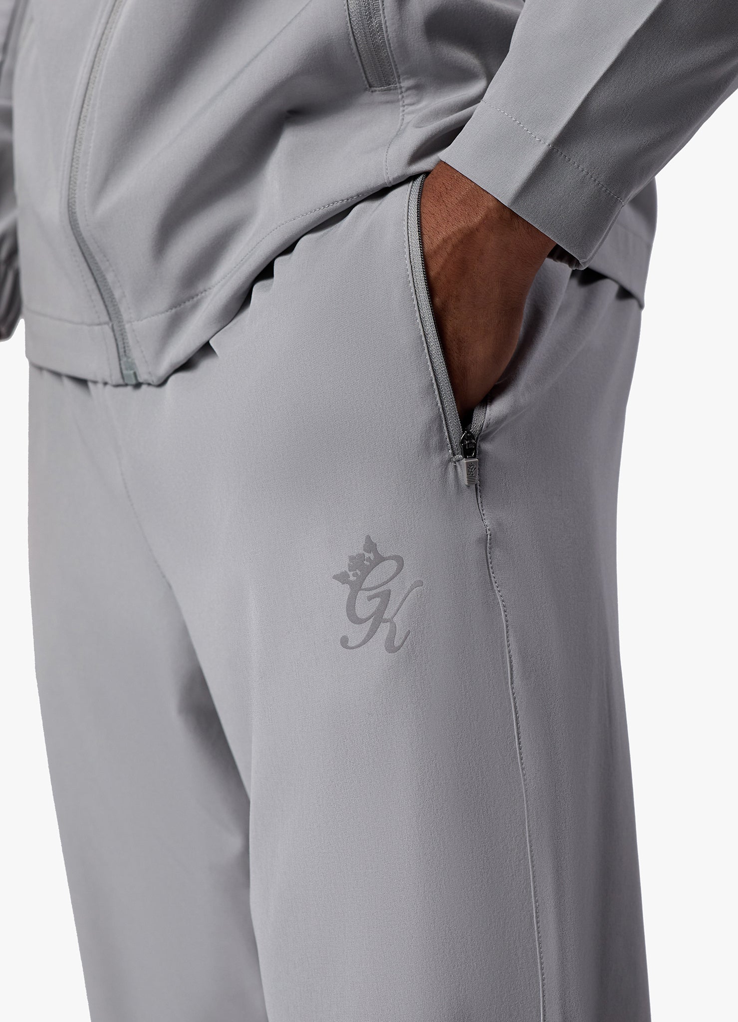 Gym King Flex Woven Tracksuit Bottom Urban Grey GYM KING