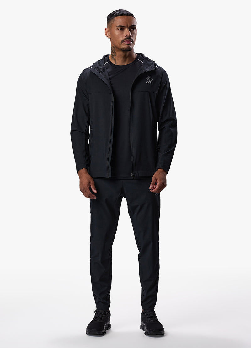 Gym King Flex Woven Tracksuit Top - Black