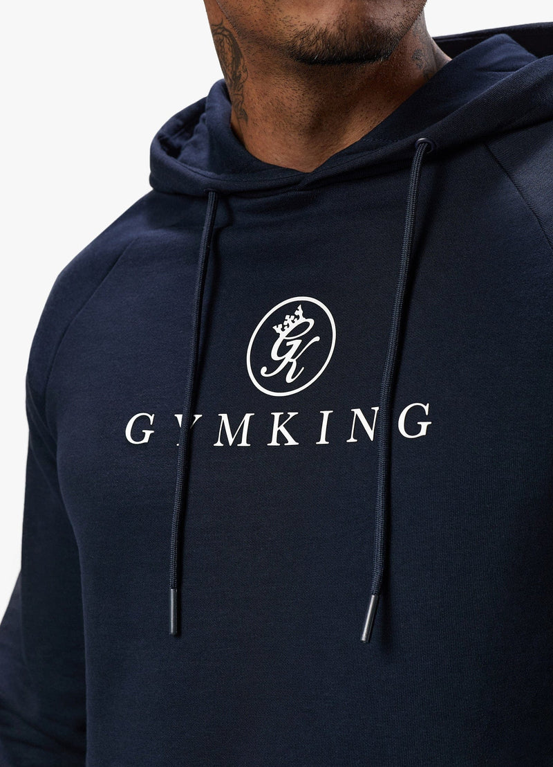 Gym King Pro Logo Hood Tracksuit - Navy