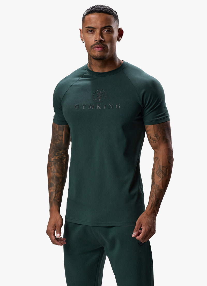 Gym King Pro Jersey Tee - Deep Forest Green