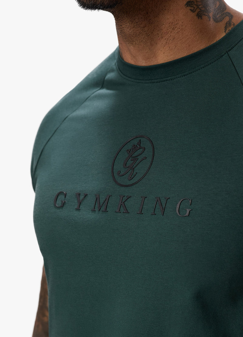 Gym King Pro Jersey Tee - Deep Forest Green