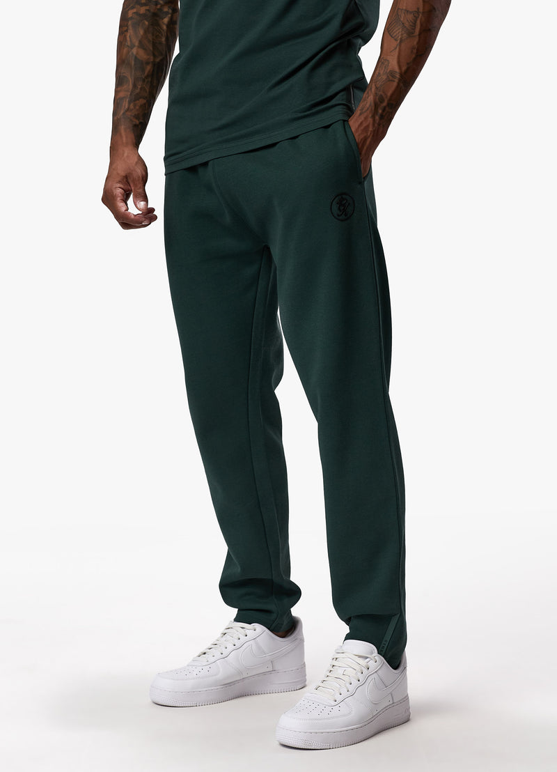 Gym King Pro Logo Hood Tracksuit - Deep Forest Green