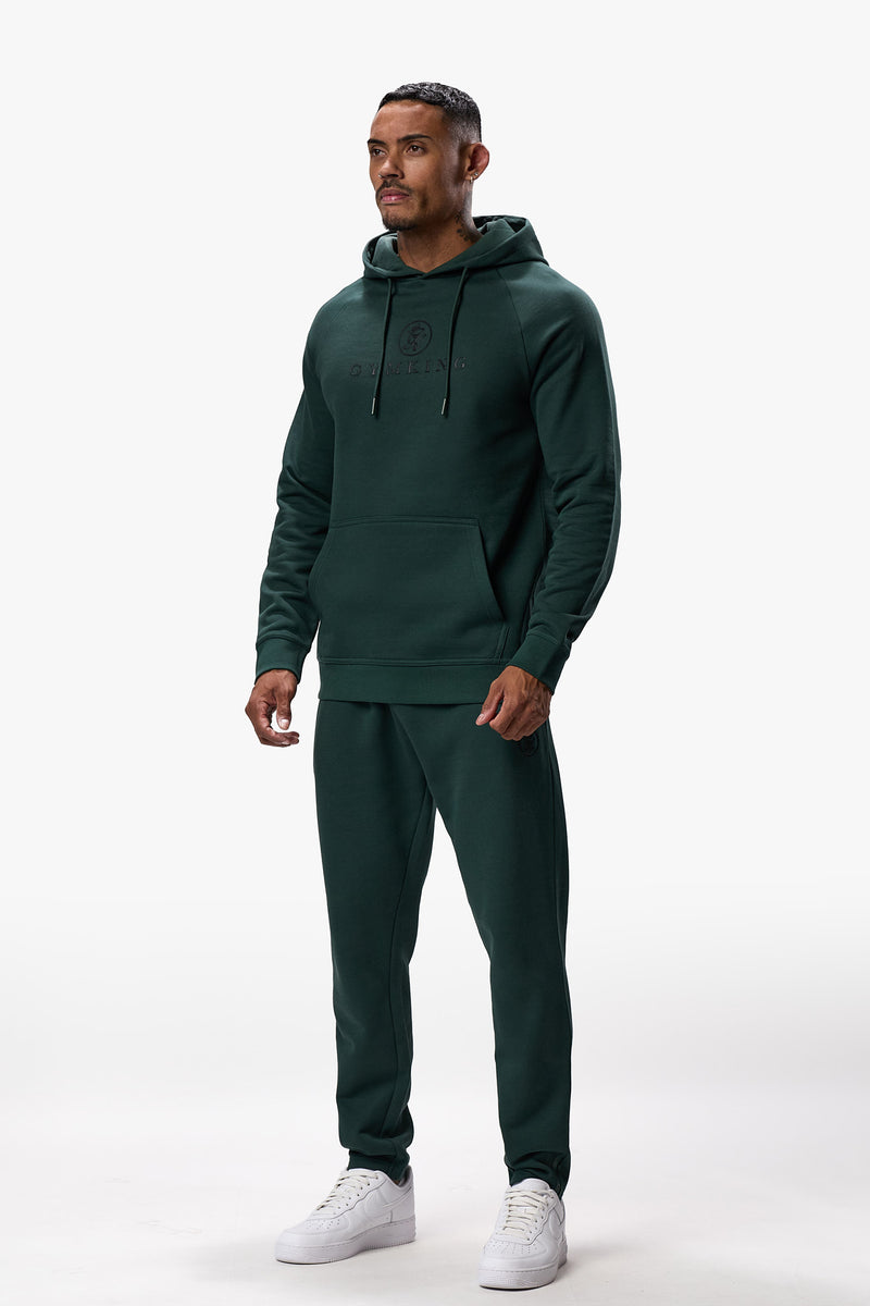 Gym King Pro Logo Hood - Deep Forest Green