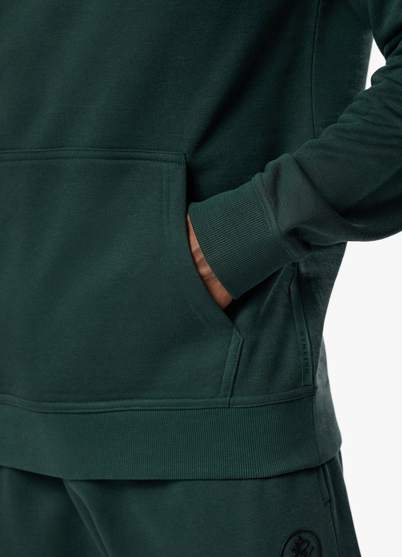 Gym King Pro Logo Hood Tracksuit - Deep Forest Green