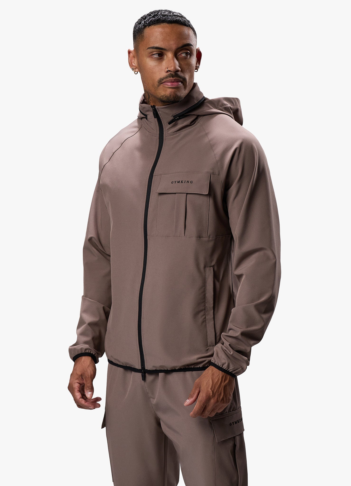 Gym King Mini Ripstop Woven Utility Jacket - Iron