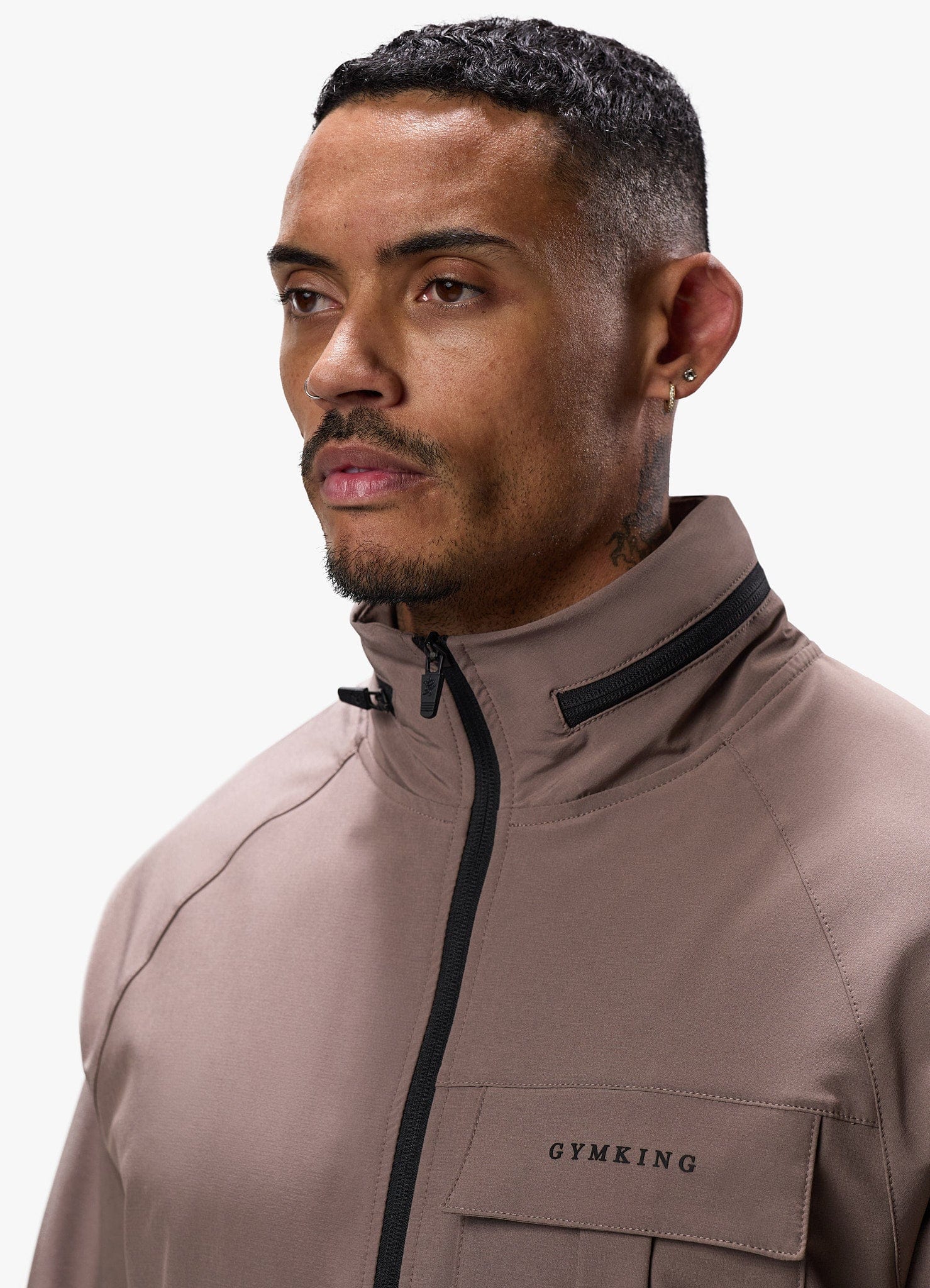 Gym King Mini Ripstop Woven Utility Jacket - Iron