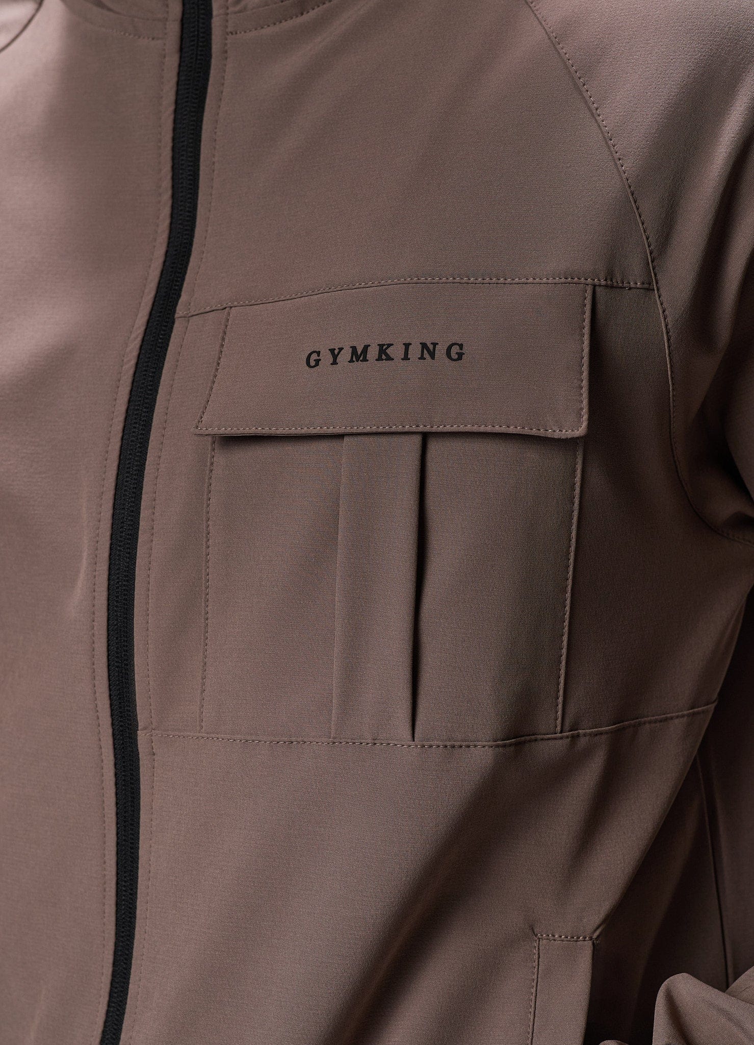 Gym King Mini Ripstop Woven Utility Jacket - Iron