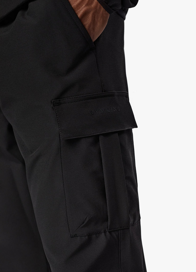 Gym King Mini Ripstop Woven Utility Tracksuit - Black