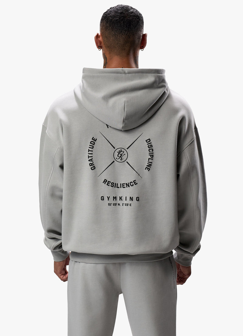 Gym King Compass Hood - Urban Grey