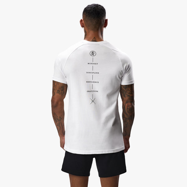 Gym King Stoic Tee - White