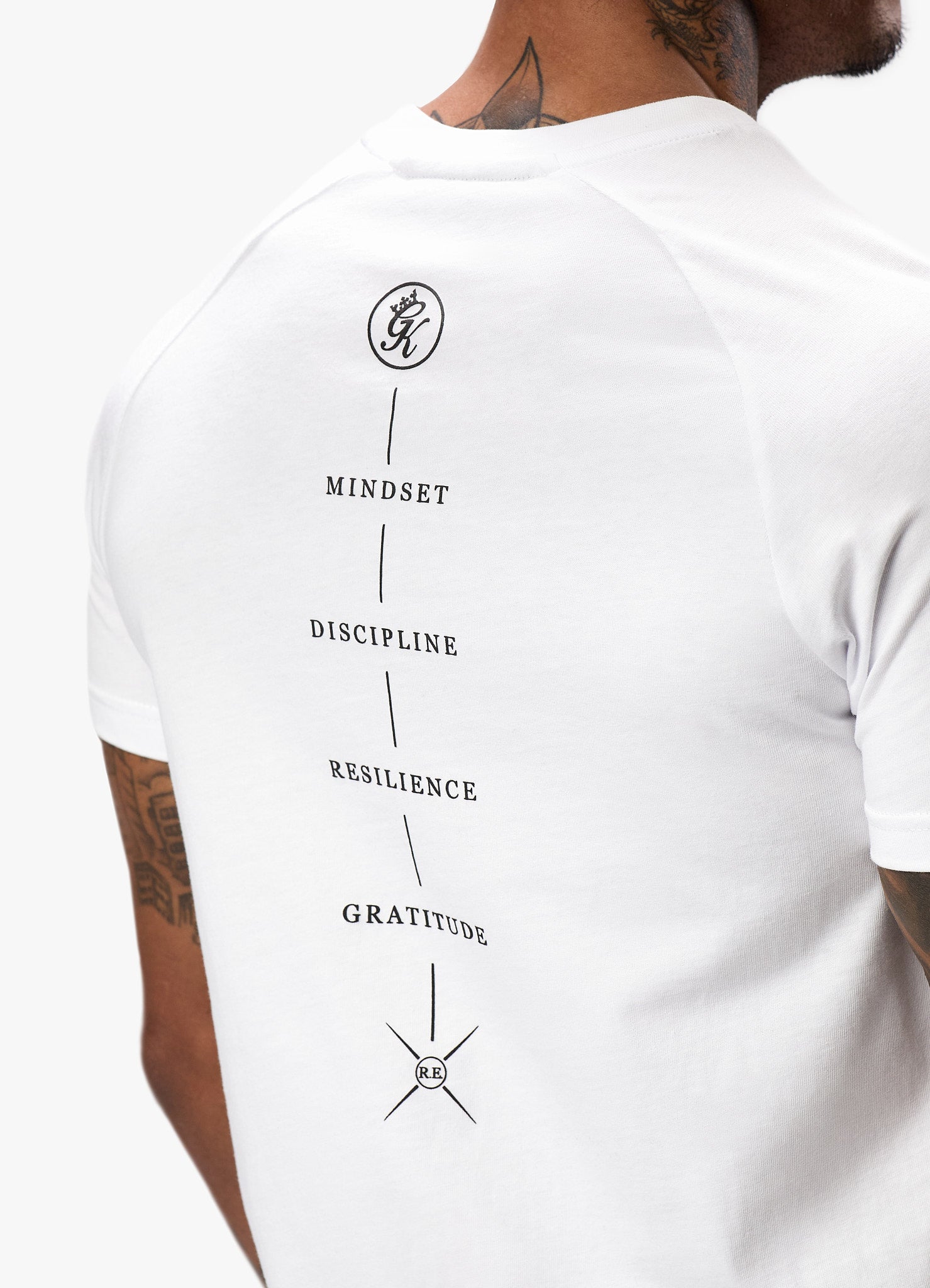 Gym King Stoic Tee - White