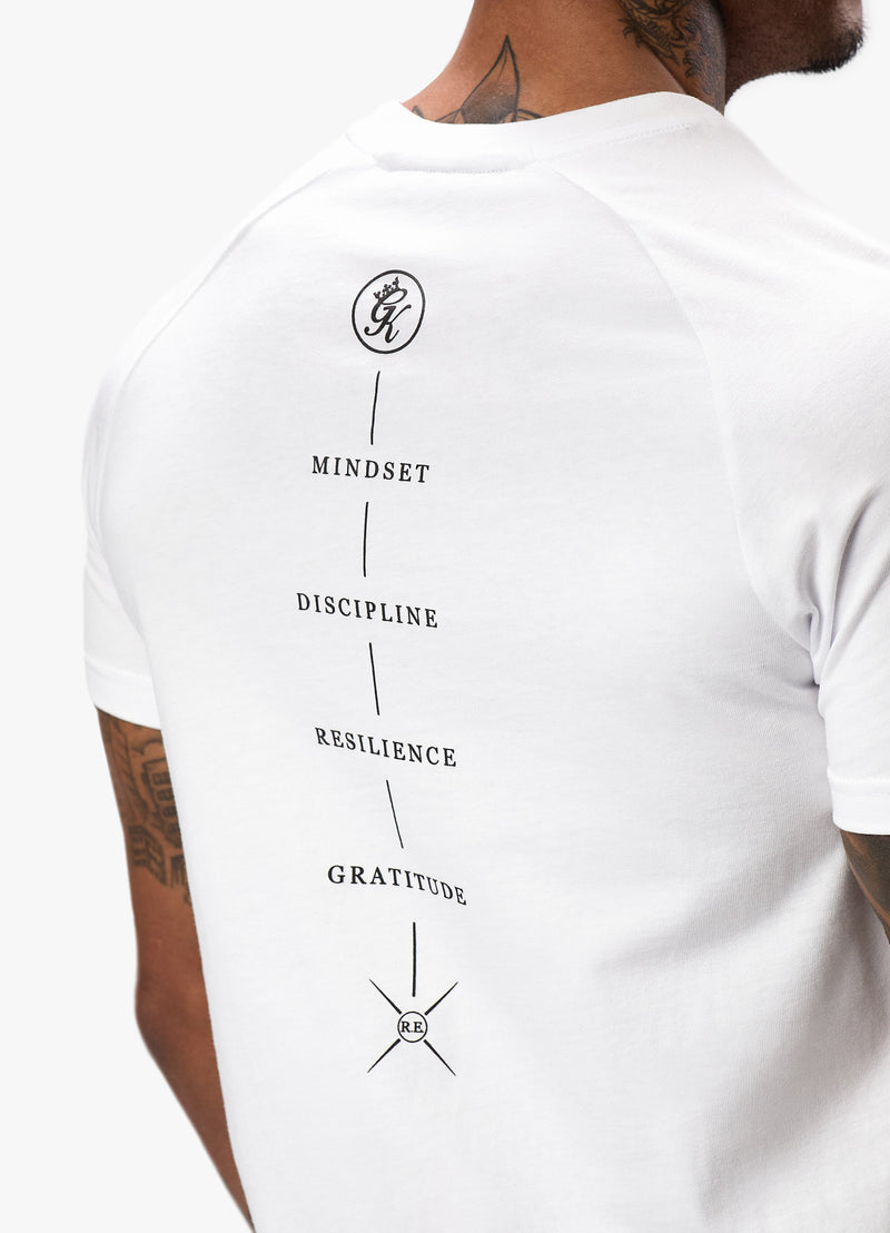 Gym King Stoic Tee - White