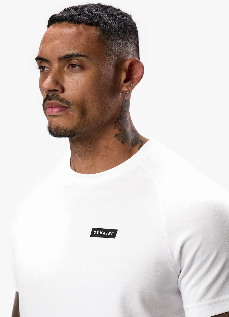 Gym King Stoic Tee - White