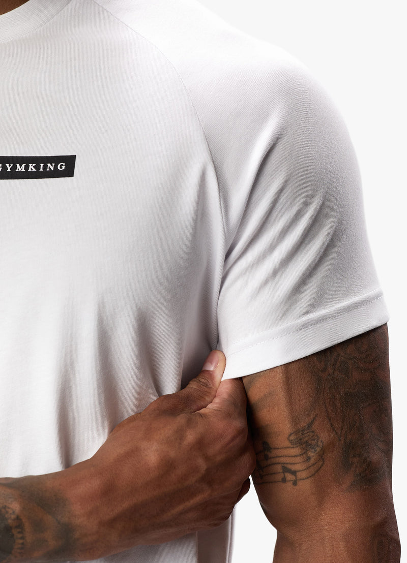 Gym King Stoic Tee - White