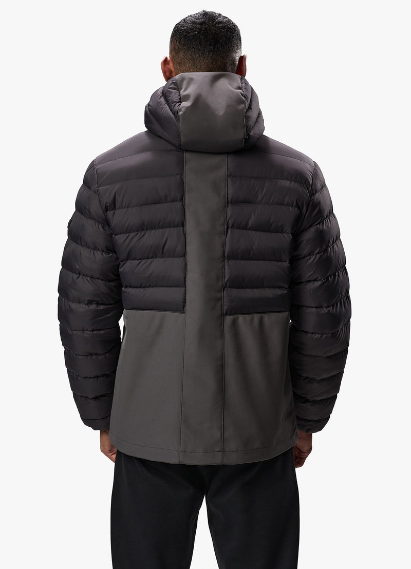 Gym King Summit Hybrid Jacket - Black/Grey