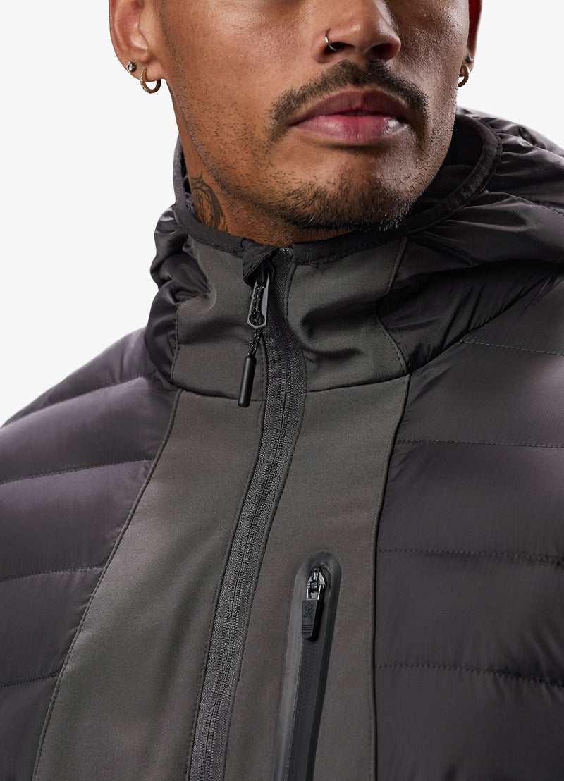 Gym King Summit Hybrid Jacket - Black/Grey