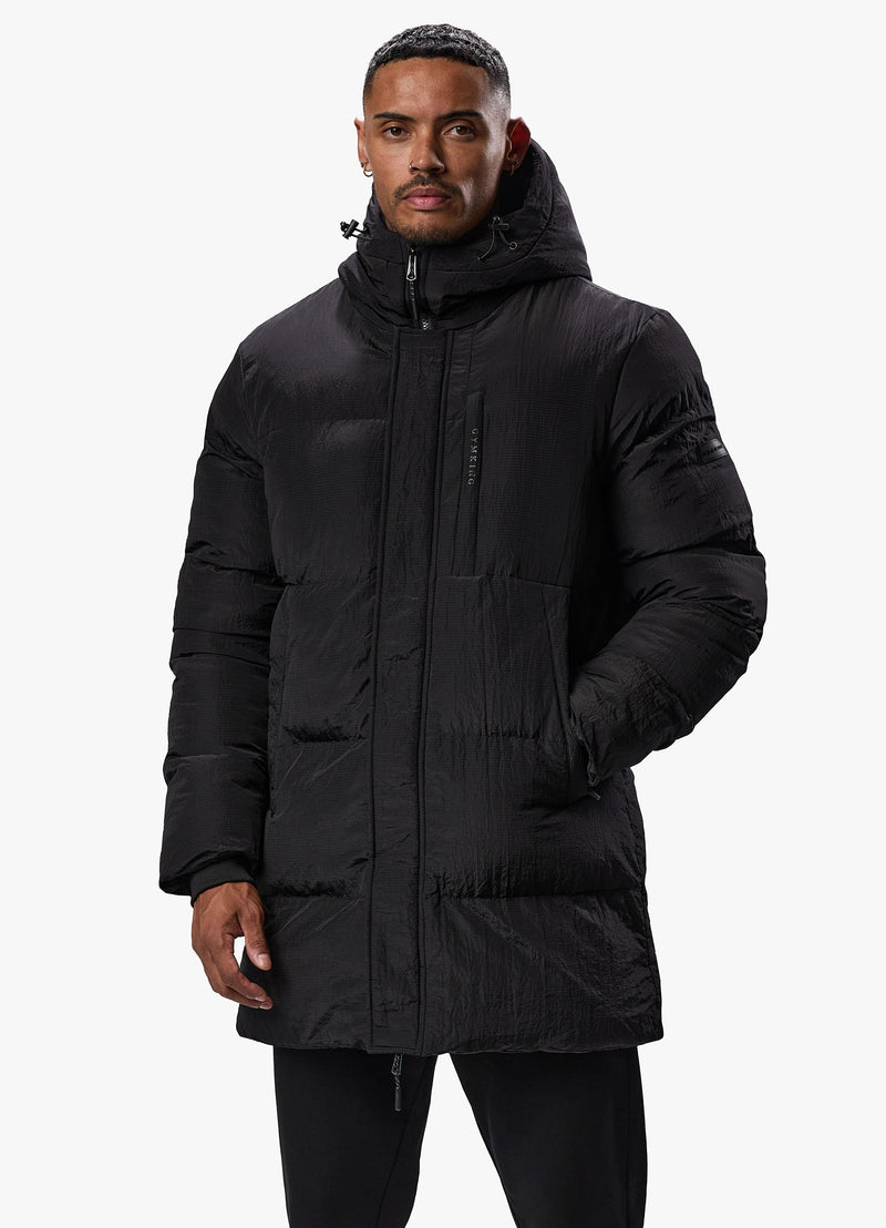 Gym King Elevate Puffer Jacket - Black