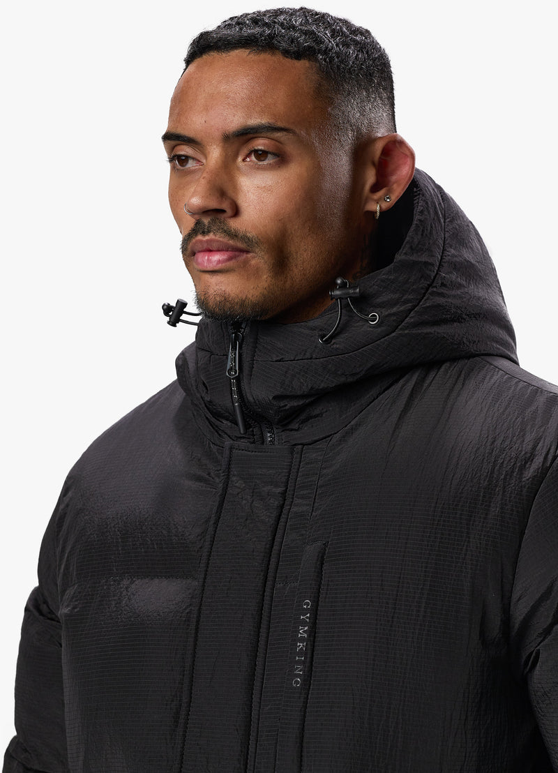 Gym King Elevate Puffer Jacket - Black