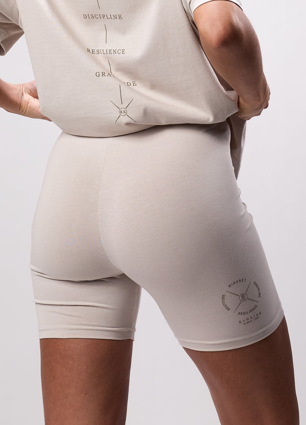 Gym King Stoic Cycle Short - Light Stone