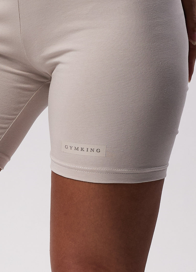 Gym King Stoic Cycle Short - Light Stone