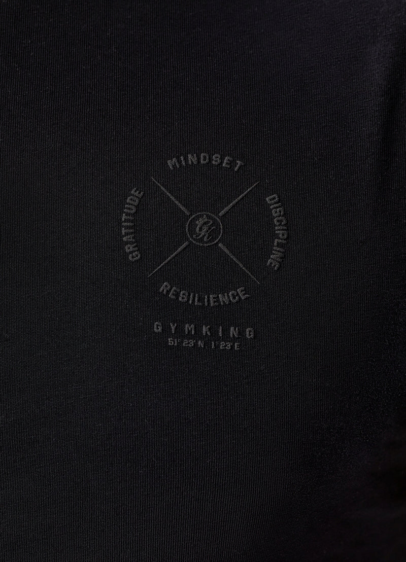 Gym King Compass Tee - Black