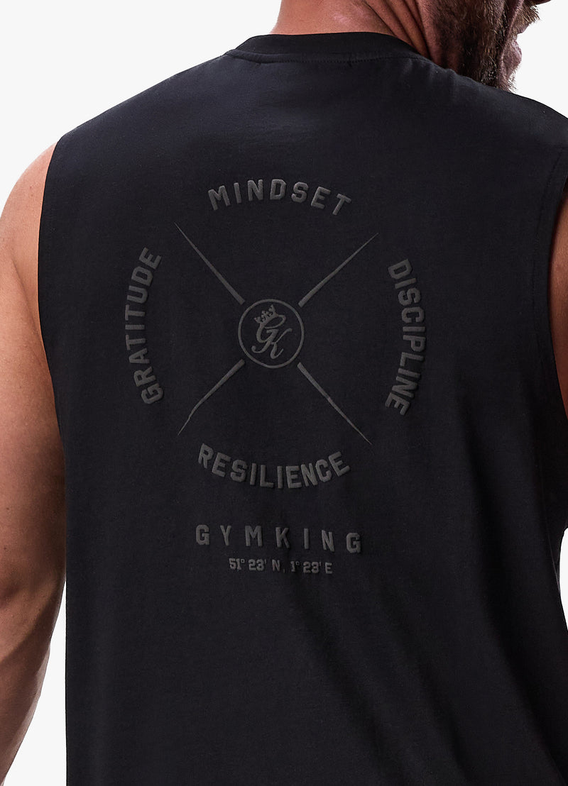 Gym King Compass Tank - Black