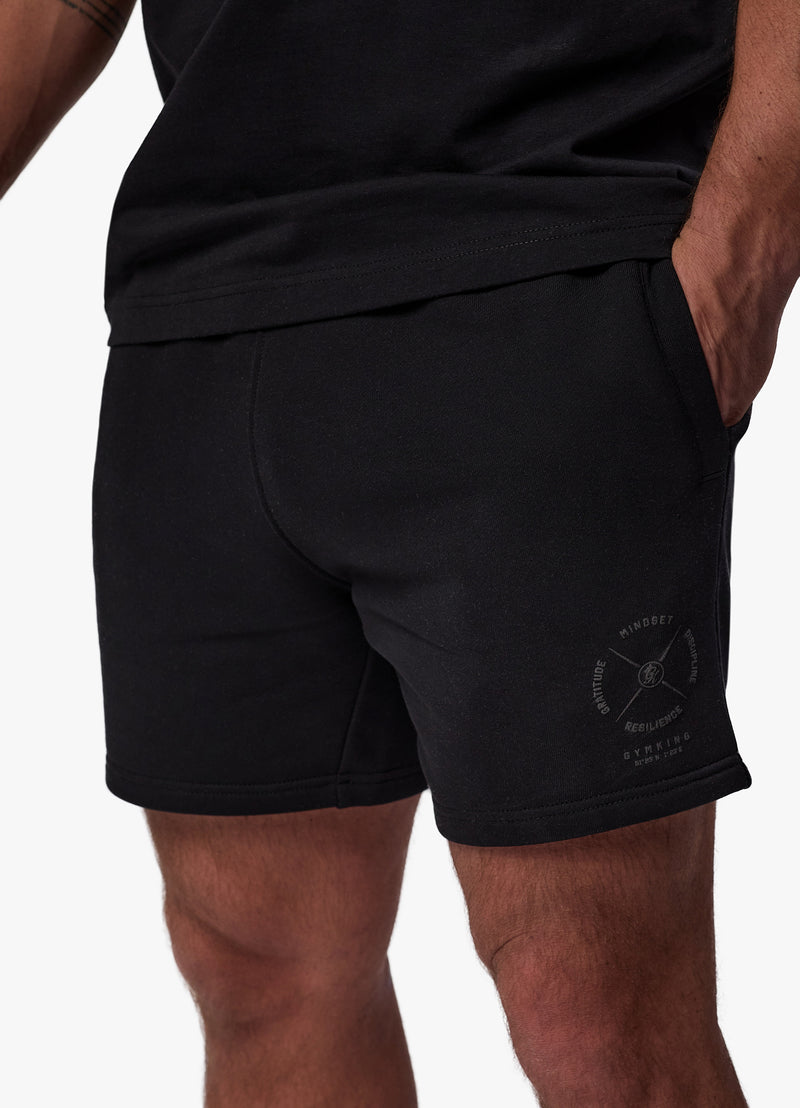 Gym King Compass Short - Black