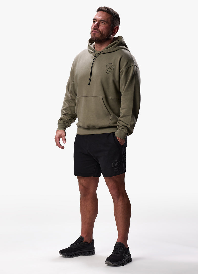 Gym King Compass Hood - Deep Khaki