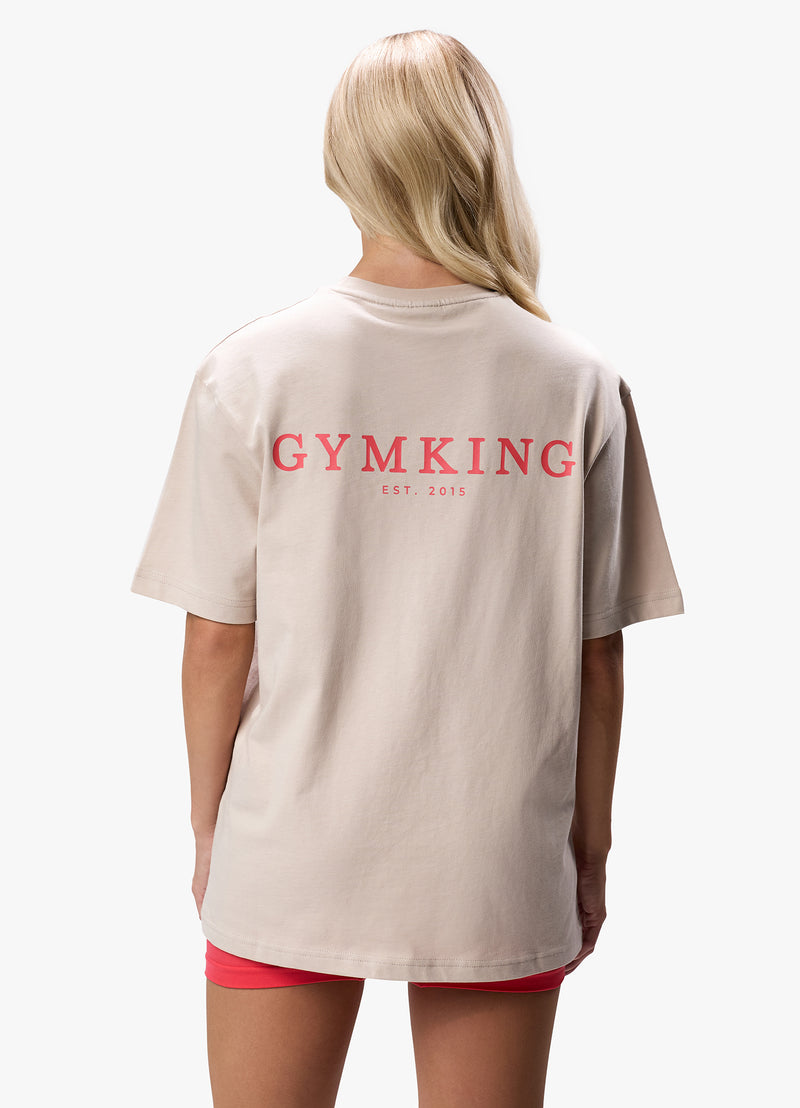 Gym King Established Boyfriend Tee - Clay