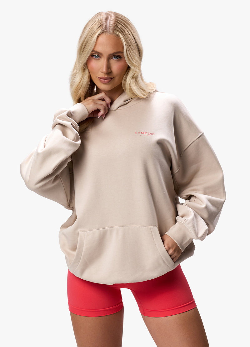 Gym King Established Relaxed Fit Hood - Clay