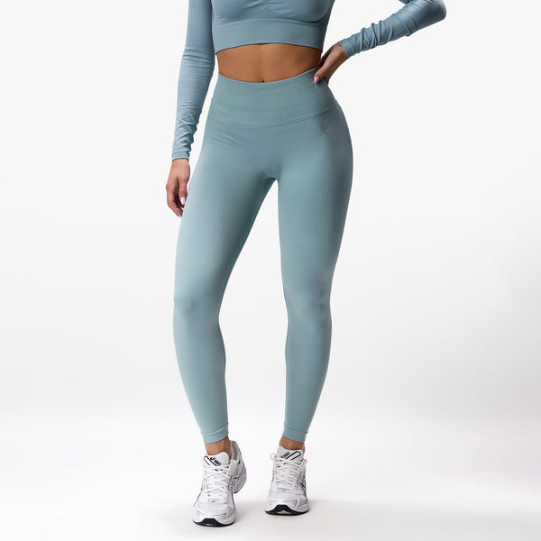 Gym King Sculpt Seamless Legging - Stone Blue