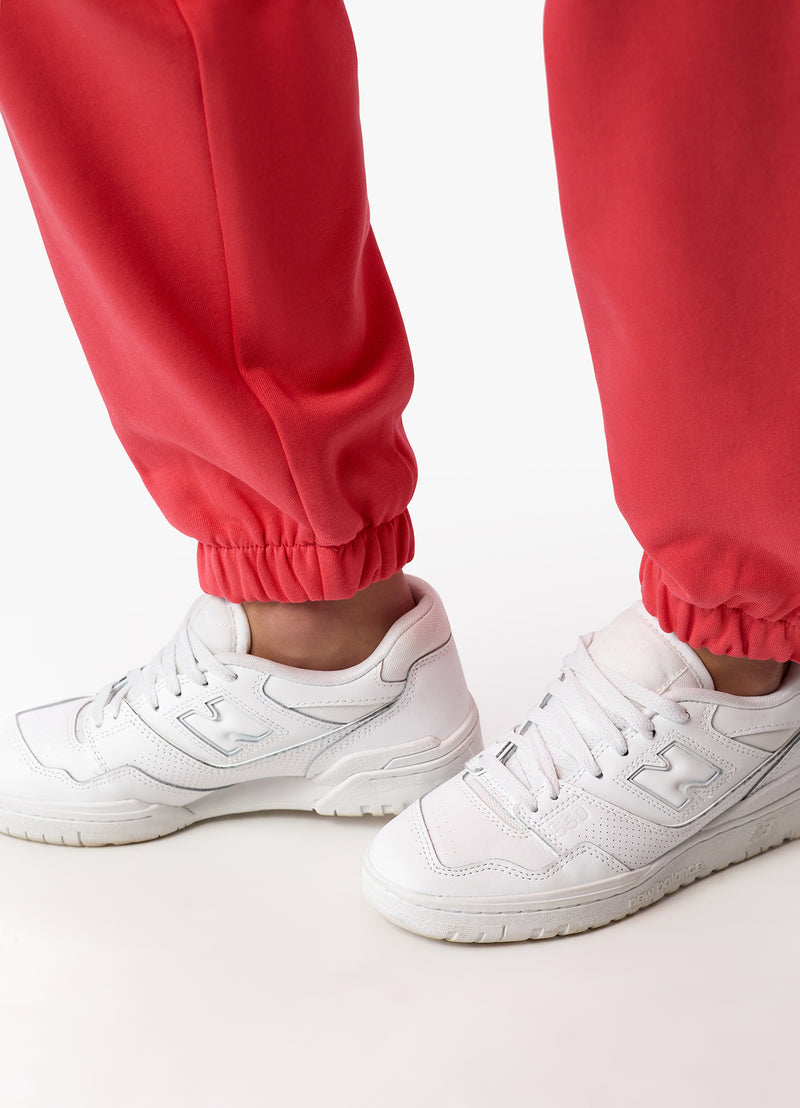 Gym King Established Relaxed Fit Jogger - Coral Red