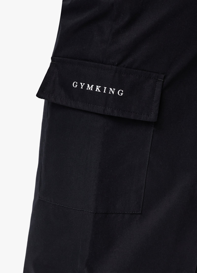 Gym King Established Woven Cargo - Black